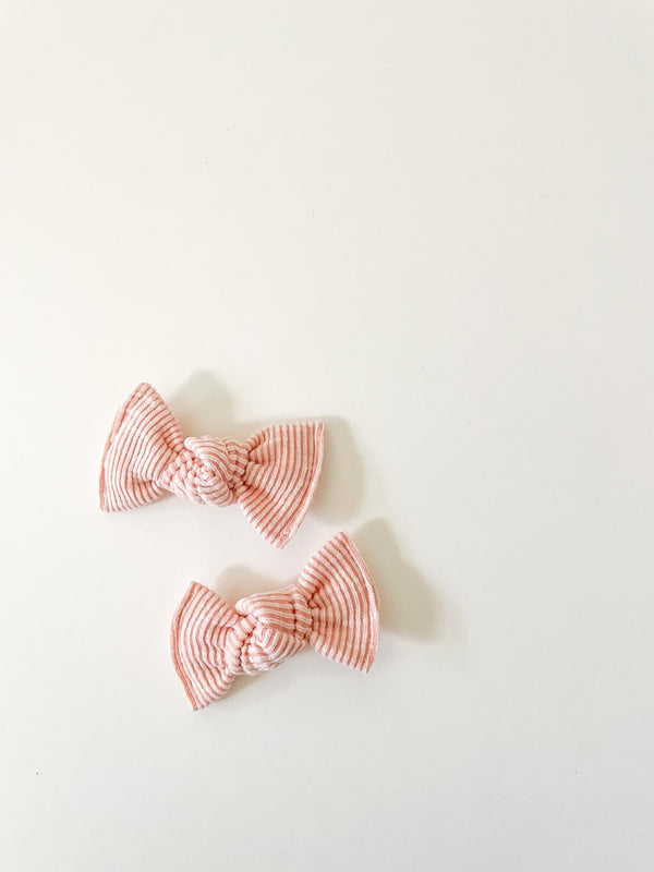 dusty-rose-pink-ribbed-knot-bow Boosh Baby - Sophia's Style-1
